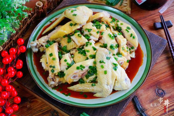 蔥油雞食材準備